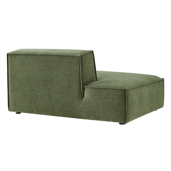 Modway Furniture Restore Modular Left Chaise with Performance Fabric Piped Trim and Pocket Coil Support Foliage EEI-7386-FOL