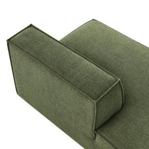 Modway Furniture Restore Modular Left Chaise with Performance Fabric Piped Trim and Pocket Coil Support Foliage EEI-7386-FOL