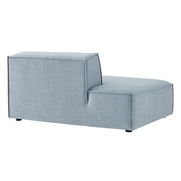 Modway Furniture Restore Modular Left Chaise with Performance Fabric Piped Trim and Pocket Coil Support Sky EEI-7386-SKY