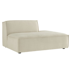 Modway Furniture Restore Modular Right Chaise with Performance Fabric and French Piping for Living Rooms Ecru EEI-7388-ECR