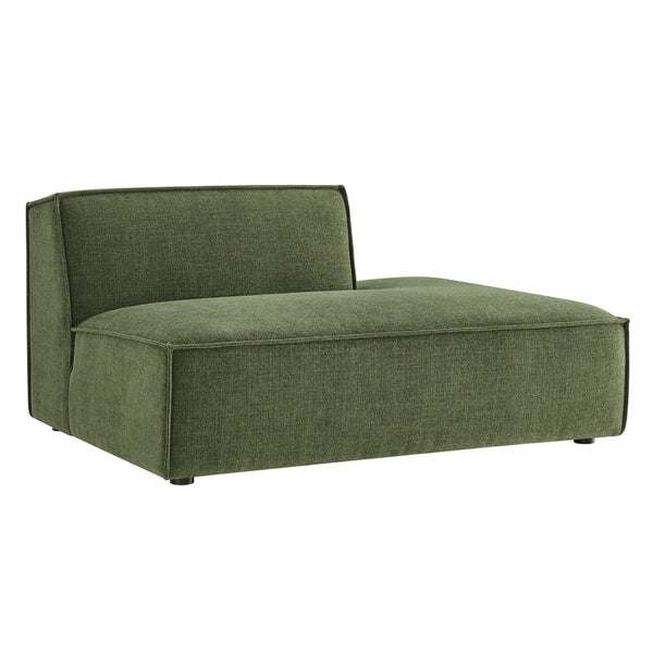 Modway Furniture Restore Modular Right Chaise with Performance Fabric and French Piping for Living Rooms Foliage EEI-7388-FOL