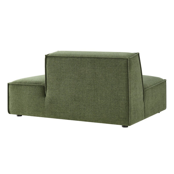 Modway Furniture Restore Modular Right Chaise with Performance Fabric and French Piping for Living Rooms Foliage EEI-7388-FOL