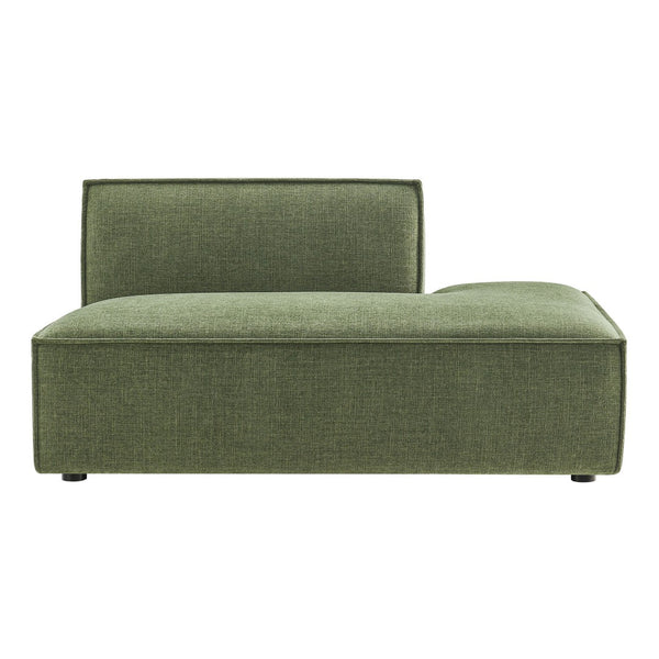 Modway Furniture Restore Modular Right Chaise with Performance Fabric and French Piping for Living Rooms Foliage EEI-7388-FOL