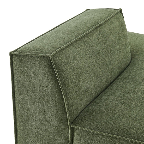 Modway Furniture Restore Modular Right Chaise with Performance Fabric and French Piping for Living Rooms Foliage EEI-7388-FOL