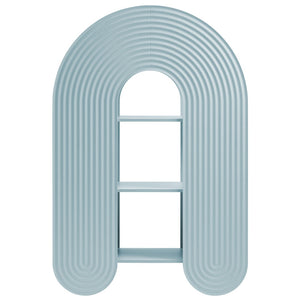 Modway Furniture Daydream 58" Arched Bookshelf - Sculptural Open Shelving for Stylish Storage and Display Solutions Light Blue EEI-7390-LBL