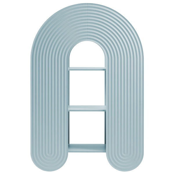 Modway Furniture Daydream 58" Arched Bookshelf - Sculptural Open Shelving for Stylish Storage and Display Solutions Light Blue EEI-7390-LBL