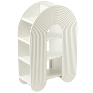 Modway Furniture Daydream 58" Arched Bookshelf - Sculptural Open Shelving for Stylish Storage and Display Solutions White EEI-7390-WHI