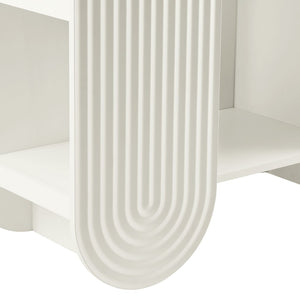 Modway Furniture Daydream 58" Arched Bookshelf - Sculptural Open Shelving for Stylish Storage and Display Solutions White EEI-7390-WHI