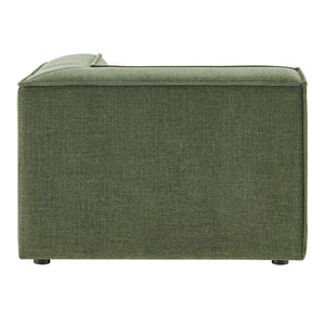 Modway Furniture Restore Modway Modular Corner Chair with Performance Fabric and French Piping Detail Foliage EEI-7393-FOL