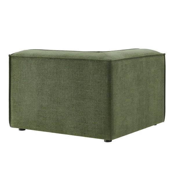 Modway Furniture Restore Modway Modular Corner Chair with Performance Fabric and French Piping Detail Foliage EEI-7393-FOL