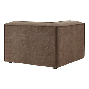 Modway Furniture Restore Modway Modular Corner Chair with Performance Fabric and French Piping Detail Mocha EEI-7393-MOC