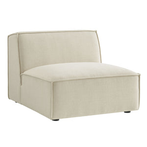 Modway Furniture Restore Modway Armless Modular Chair with Performance Fabric and Pocket Coil Seating Ecru EEI-7395-ECR
