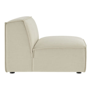 Modway Furniture Restore Modway Armless Modular Chair with Performance Fabric and Pocket Coil Seating Ecru EEI-7395-ECR