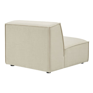 Modway Furniture Restore Modway Armless Modular Chair with Performance Fabric and Pocket Coil Seating Ecru EEI-7395-ECR