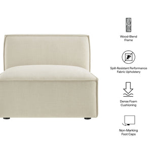 Modway Furniture Restore Modway Armless Modular Chair with Performance Fabric and Pocket Coil Seating Ecru EEI-7395-ECR