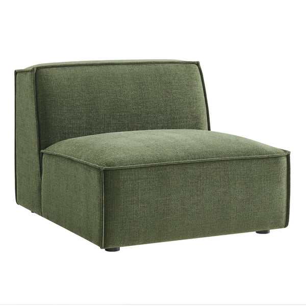 Modway Furniture Restore Modway Armless Modular Chair with Performance Fabric and Pocket Coil Seating Foliage EEI-7395-FOL