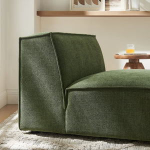 Modway Furniture Restore Modway Armless Modular Chair with Performance Fabric and Pocket Coil Seating Foliage EEI-7395-FOL