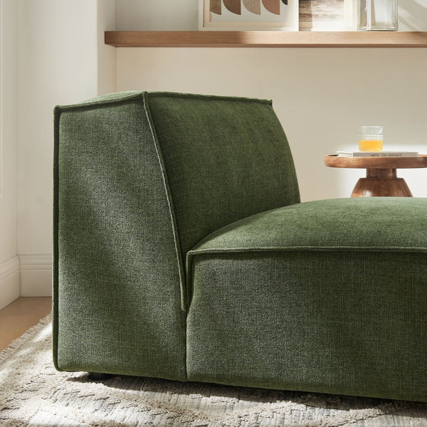 Modway Furniture Restore Modway Armless Modular Chair with Performance Fabric and Pocket Coil Seating Foliage EEI-7395-FOL
