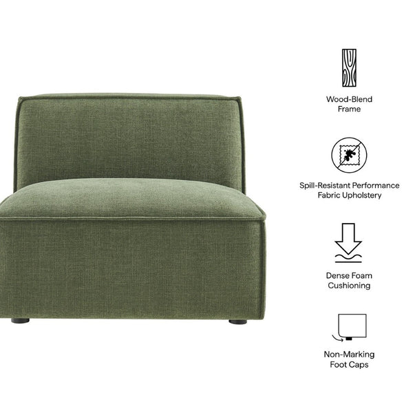 Modway Furniture Restore Modway Armless Modular Chair with Performance Fabric and Pocket Coil Seating Foliage EEI-7395-FOL