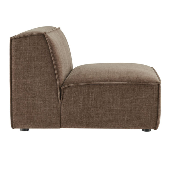 Modway Furniture Restore Modway Armless Modular Chair with Performance Fabric and Pocket Coil Seating Mocha EEI-7395-MOC