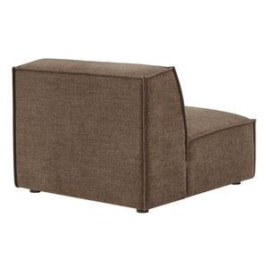 Modway Furniture Restore Modway Armless Modular Chair with Performance Fabric and Pocket Coil Seating Mocha EEI-7395-MOC