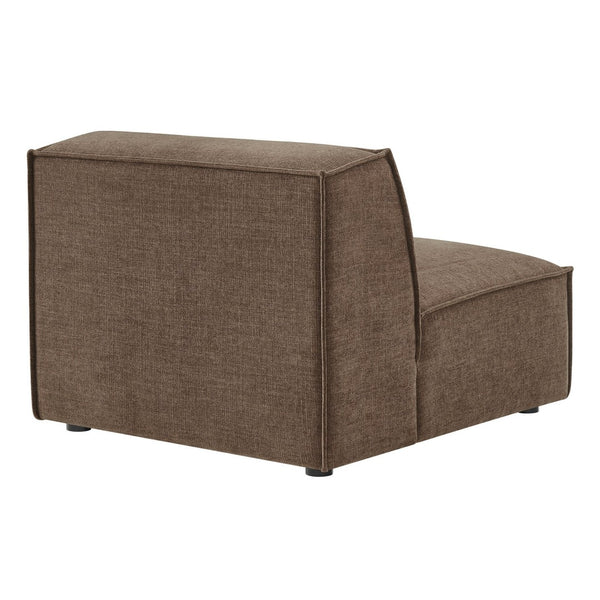 Modway Furniture Restore Modway Armless Modular Chair with Performance Fabric and Pocket Coil Seating Mocha EEI-7395-MOC