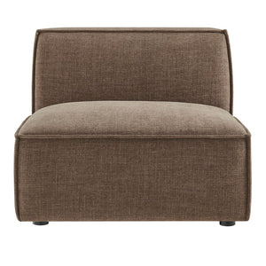 Modway Furniture Restore Modway Armless Modular Chair with Performance Fabric and Pocket Coil Seating Mocha EEI-7395-MOC