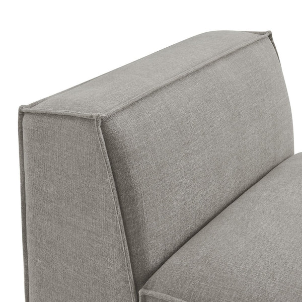 Modway Furniture Restore Modway Armless Modular Chair with Performance Fabric and Pocket Coil Seating Pewter EEI-7395-PEW