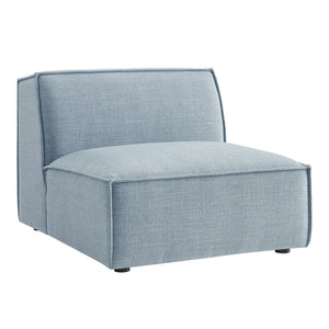 Modway Furniture Restore Modway Armless Modular Chair with Performance Fabric and Pocket Coil Seating Sky EEI-7395-SKY