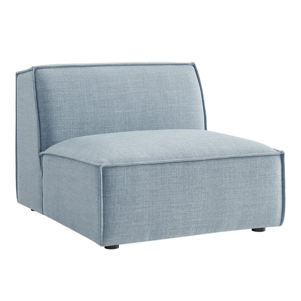 Modway Furniture Restore Modway Armless Modular Chair with Performance Fabric and Pocket Coil Seating Sky EEI-7395-SKY