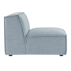 Modway Furniture Restore Modway Armless Modular Chair with Performance Fabric and Pocket Coil Seating Sky EEI-7395-SKY