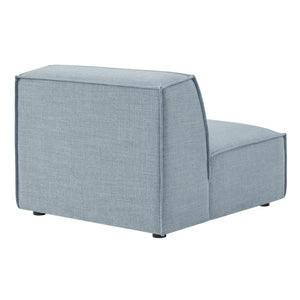 Modway Furniture Restore Modway Armless Modular Chair with Performance Fabric and Pocket Coil Seating Sky EEI-7395-SKY