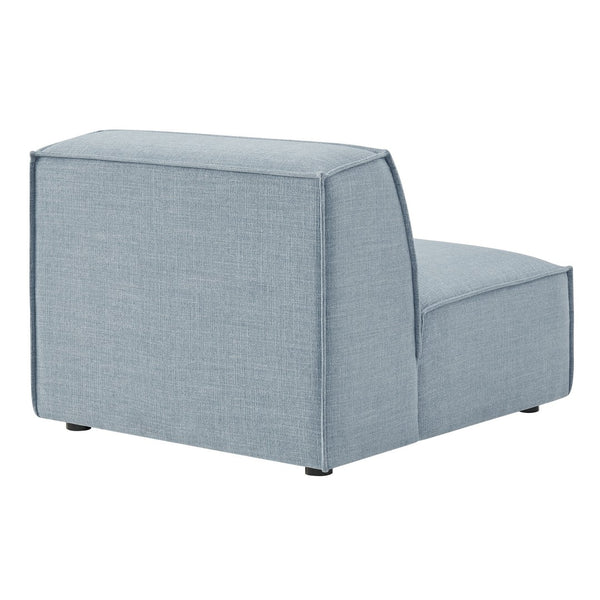 Modway Furniture Restore Modway Armless Modular Chair with Performance Fabric and Pocket Coil Seating Sky EEI-7395-SKY