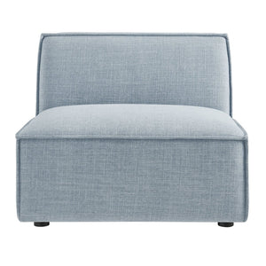 Modway Furniture Restore Modway Armless Modular Chair with Performance Fabric and Pocket Coil Seating Sky EEI-7395-SKY