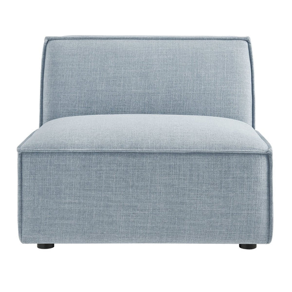 Modway Furniture Restore Modway Armless Modular Chair with Performance Fabric and Pocket Coil Seating Sky EEI-7395-SKY