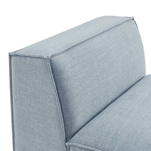 Modway Furniture Restore Modway Armless Modular Chair with Performance Fabric and Pocket Coil Seating Sky EEI-7395-SKY