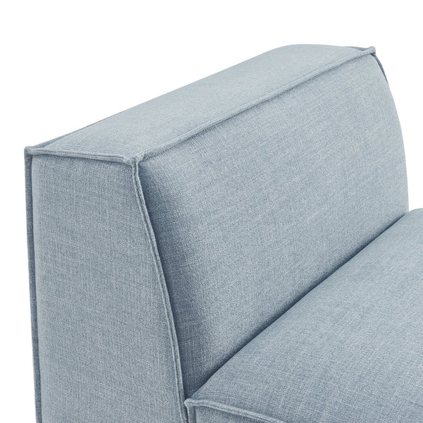 Modway Furniture Restore Modway Armless Modular Chair with Performance Fabric and Pocket Coil Seating Sky EEI-7395-SKY