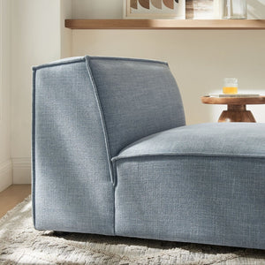 Modway Furniture Restore Modway Armless Modular Chair with Performance Fabric and Pocket Coil Seating Sky EEI-7395-SKY