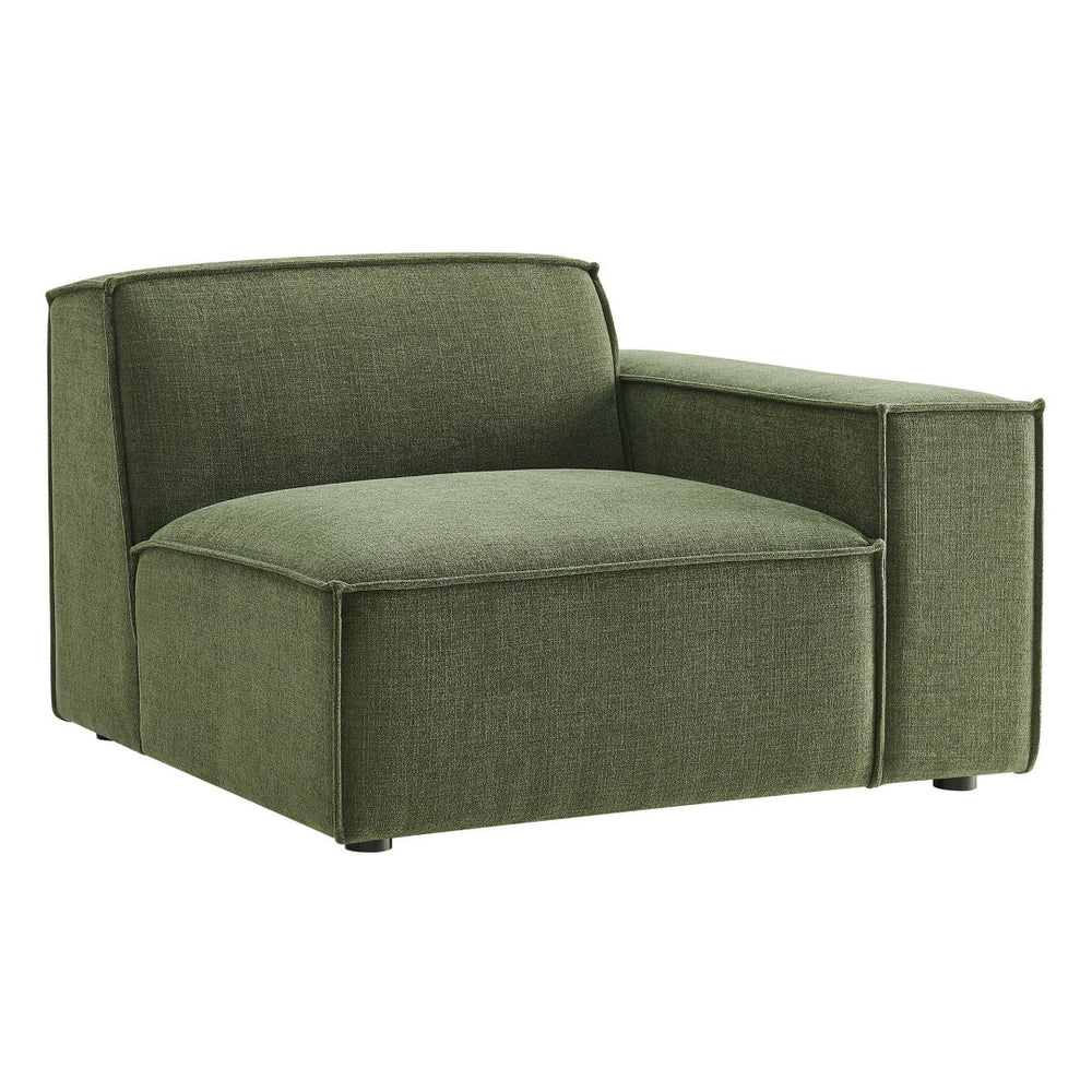 Modway Furniture Restore Modular Lounge Chair with Performance Fabric Piped Trim for Modern Living Foliage EEI-7397-FOL