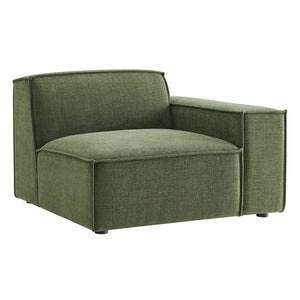 Modway Furniture Restore Modular Lounge Chair with Performance Fabric Piped Trim for Modern Living Foliage EEI-7397-FOL