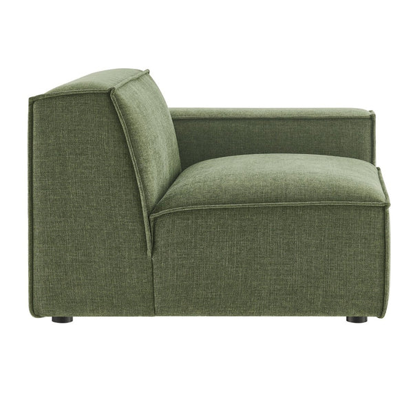 Modway Furniture Restore Modular Lounge Chair with Performance Fabric Piped Trim for Modern Living Foliage EEI-7397-FOL