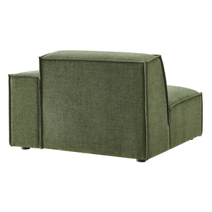 Modway Furniture Restore Modular Lounge Chair with Performance Fabric Piped Trim for Modern Living Foliage EEI-7397-FOL