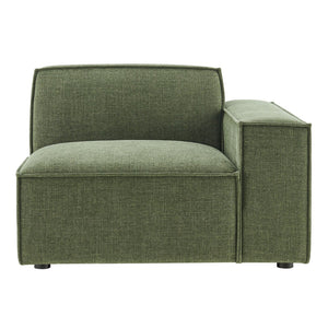 Modway Furniture Restore Modular Lounge Chair with Performance Fabric Piped Trim for Modern Living Foliage EEI-7397-FOL