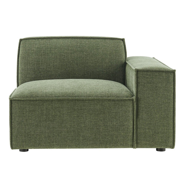 Modway Furniture Restore Modular Lounge Chair with Performance Fabric Piped Trim for Modern Living Foliage EEI-7397-FOL