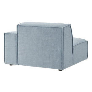 Modway Furniture Restore Modular Lounge Chair with Performance Fabric Piped Trim for Modern Living Sky EEI-7397-SKY