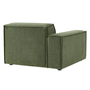 Modway Furniture Restore Modway Low Profile Modular Lounge Chair with Performance Fabric Piped Cushions Foliage EEI-7399-FOL