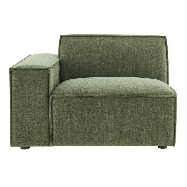 Modway Furniture Restore Modway Low Profile Modular Lounge Chair with Performance Fabric Piped Cushions Foliage EEI-7399-FOL
