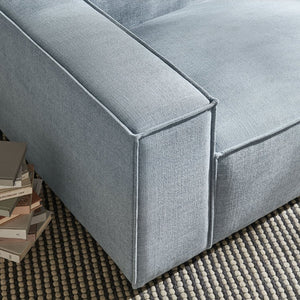 Modway Furniture Restore Modway Low Profile Modular Lounge Chair with Performance Fabric Piped Cushions Sky EEI-7399-SKY