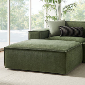 Modway Furniture Restore Modway Six Piece Modular Sectional with Stain Resistant Upholstery for Living Rooms Foliage EEI-7417-FOL