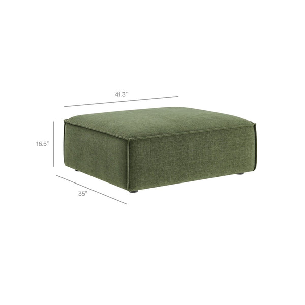 Modway Furniture Restore Modway Six Piece Modular Sectional with Stain Resistant Upholstery for Living Rooms Foliage EEI-7417-FOL